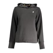 Hoodie met lange mouwen Technische Sweater Zwart K-Way , Black , Dames