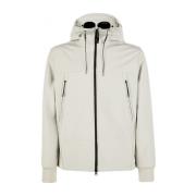 Zachte Schaal Parelwitte Hoodie C.p. Company , White , Heren