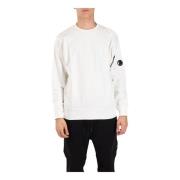 Katoenen crewneck sweatshirt met geborduurd logo C.p. Company , White ...