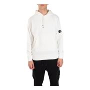 Katoenen hoodie met kangoeroezak C.p. Company , White , Heren