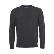 Essential Lambswool Crew Sweater in houtskool Barbour , Gray , Heren