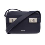 Schoudertas Twins Salvatore Ferragamo , Blue , Heren