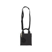 Mini Tote Antraciet Grijs Mesh Tas Object , Black , Dames