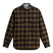 Buffalo Plaid Chamois Shirt Woolrich , Green , Heren