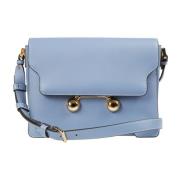 Stijlvolle Tote Tas voor Winkelen Marni , Blue , Dames