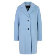 Fluffy Kimono Mouw Jas Marc Cain , Blue , Dames