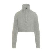 Hoge Hals Pullover Sweater Patrizia Pepe , Gray , Dames