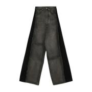 Wide Leg Denim Jeans MM6 Maison Margiela , Gray , Dames