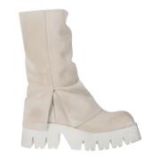 Stijlvolle Leren Laarzen voor elke gelegenheid Lofina , Beige , Dames