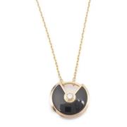 Pre-owned Rose Gold necklaces Cartier Vintage , Black , Dames