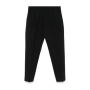 Zwarte broek met drukknoopsluiting Dondup , Black , Heren