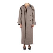 Katoenmix Jas Rookkleur The Garment , Beige , Dames