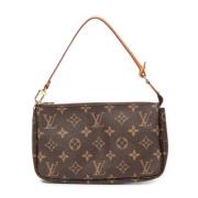 Pre-owned Coated canvas handbags Louis Vuitton Vintage , Brown , Dames