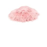 Roze Faux-Fur Geborduurd Logo Hoed Ruslan Baginskiy , Pink , Dames