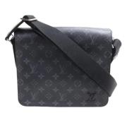 Pre-owned Canvas shoulder-bags Louis Vuitton Vintage , Black , Heren