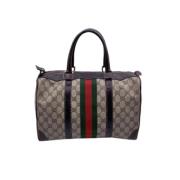 Pre-owned Leather gucci-bags Gucci Vintage , Brown , Dames