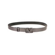 Omkeerbare Vlogo Signature Riem Valentino Garavani , Gray , Dames