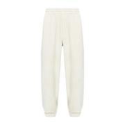 Witte Corduroy Pull-On Broek Emporio Armani , White , Heren