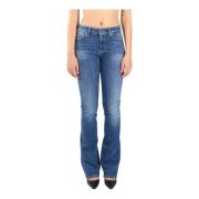 Wide Leg Jeans New Lola Style Dondup , Blue , Dames