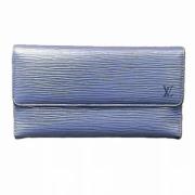 Pre-owned Leather wallets Louis Vuitton Vintage , Blue , Dames