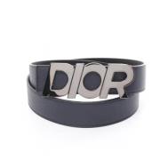 Pre-owned Leather belts Dior Vintage , Black , Heren