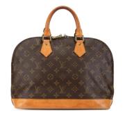 Pre-owned Canvas handbags Louis Vuitton Vintage , Brown , Dames