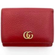 Pre-owned Leather wallets Gucci Vintage , Red , Dames