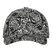 Jacquard motief Baseball Cap Lanvin , Black , Dames