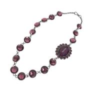 Pre-owned Silver necklaces Miu Miu Pre-owned , Purple , Dames