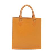 Pre-owned Leather louis-vuitton-bags Louis Vuitton Vintage , Orange , ...