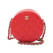 Pre-owned Leather chanel-bags Chanel Vintage , Red , Dames