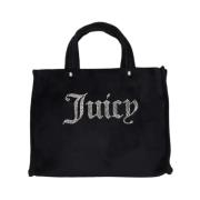 Stijlvolle Leren Tas Juicy Couture , Black , Dames