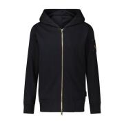 Stijlvol Sweatjack met Gouden Accenten Moose Knuckles , Black , Heren