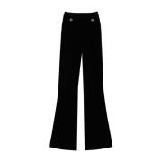 Zwarte Broek voor Vrouwen Twinset , Black , Dames