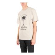 Palm T-shirt met voorprint IH NOM UH NIT , Gray , Heren