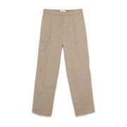 Beige Twill Weave Broek Bonsai , Beige , Heren