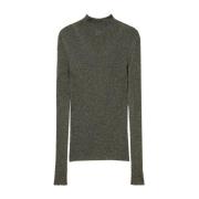 Ribgebreide truien met Lurex-details Twinset , Gray , Dames