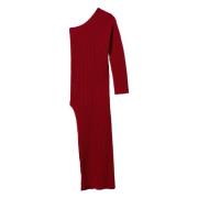 Venetiaanse Rode Lange Jurk Twinset , Red , Dames