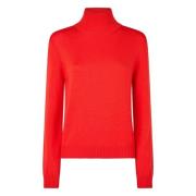 Stijlvolle T Neck Pullover Sweater Ballantyne , Red , Dames