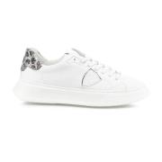 Witte Leren Sneakers Ss23 Philippe Model , White , Dames