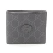 Pre-owned Coated canvas wallets Gucci Vintage , Gray , Heren