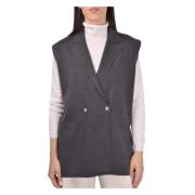 Stijlvolle Gilet voor Mannen Gran Sasso , Gray , Dames