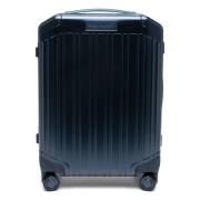 Blauwe Cabin Trolley Bagage Piquadro , Blue , Unisex