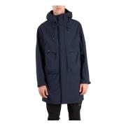 Verstelbare capuchon parka shell jas C.p. Company , Blue , Heren