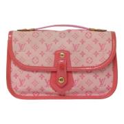 Pre-owned Canvas handbags Louis Vuitton Vintage , Pink , Dames