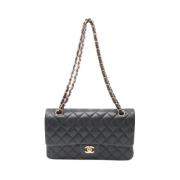 Pre-owned Leather chanel-bags Chanel Vintage , Black , Dames