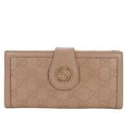 Pre-owned Leather wallets Gucci Vintage , Pink , Dames