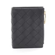 Pre-owned Leather wallets Bottega Veneta Vintage , Black , Dames