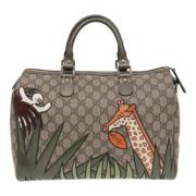 Pre-owned Canvas gucci-bags Gucci Vintage , Beige , Dames