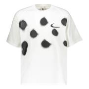 Nike Kortemouw T-shirt met Spray Print Off White , White , Heren